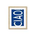 Picture of Ciao in Blue _GroupedProduct_Rectangle_Portrait_Framed_Matted_