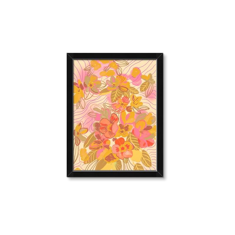 Picture of Floral Rainbow Reverie _GroupedProduct_Rectangle_Portrait_Framed_Matted_