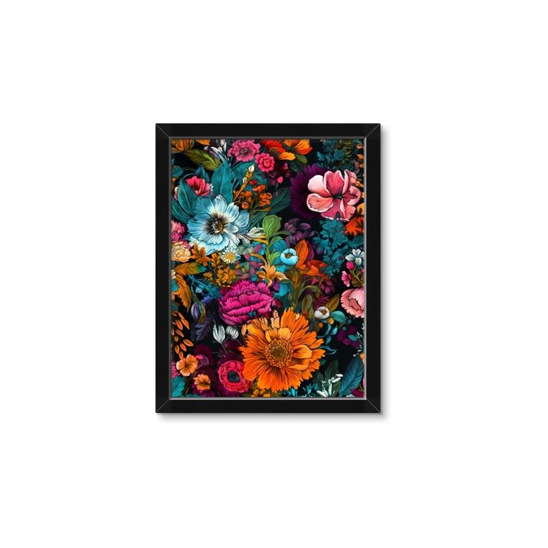 Picture of Chromatic Meadow of Flowers _GroupedProduct_Rectangle_Portrait_Framed_Matted_