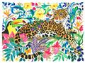Picture of Vibrant Fusion Jaguar _GroupedProduct_Rectangle_Landscape_Unframed_Print_Only_