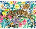 Picture of Vibrant Fusion Jaguar _GroupedProduct_Rectangle_Landscape_Unframed_Print_Only_