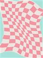 Picture of Pink Checkered Symphony _GroupedProduct_Rectangle_Portrait_Unframed_Print_Only_