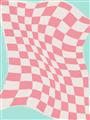Picture of Pink Checkered Symphony _GroupedProduct_Rectangle_Portrait_Unframed_Print_Only_