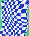 Picture of Blue Checkered Symphony _GroupedProduct_Rectangle_Portrait_Unframed_Print_Only_