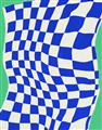 Picture of Blue Checkered Symphony _GroupedProduct_Rectangle_Portrait_Unframed_Print_Only_