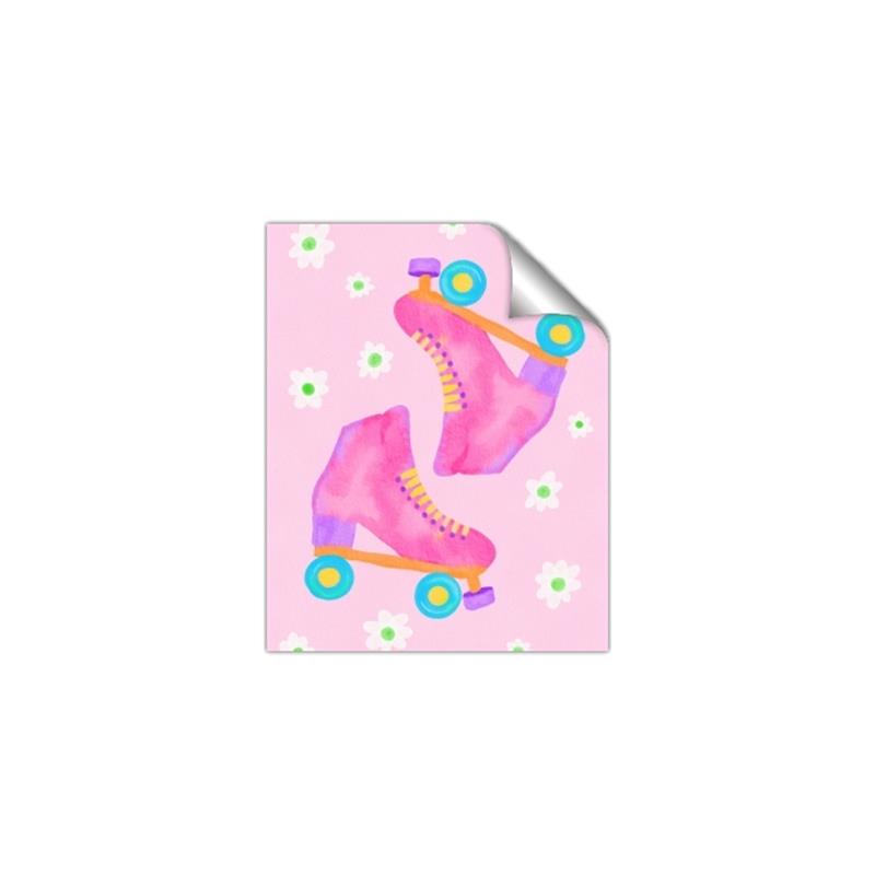 Picture of Pink Roller Skates _GroupedProduct_Rectangle_Portrait_Unframed_Print_Only_