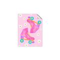 Picture of Pink Roller Skates _GroupedProduct_Rectangle_Portrait_Unframed_Print_Only_