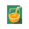 Picture of Orange Juice Poition _GroupedProduct_Rectangle_Portrait_Unframed_Print_Only_