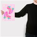 Picture of Pink Roller Skates _GroupedProduct_Rectangle_Portrait_Canvas_