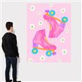 Picture of Pink Roller Skates _GroupedProduct_Rectangle_Portrait_Canvas_