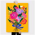 Picture of Red Chromatic Flowers _GroupedProduct_Rectangle_Portrait_Canvas_