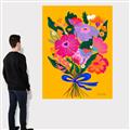 Picture of Red Chromatic Flowers _GroupedProduct_Rectangle_Portrait_Canvas_