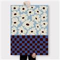 Picture of Blue Patterned Floral Perfection  _GroupedProduct_Rectangle_Portrait_Canvas_