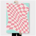 Picture of Pink Checkered Symphony _GroupedProduct_Rectangle_Portrait_Canvas_