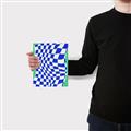 Picture of Blue Checkered Symphony _GroupedProduct_Rectangle_Portrait_Canvas_