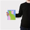 Picture of Optical Cat Duo _GroupedProduct_Rectangle_Portrait_Canvas_