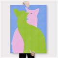 Picture of Optical Cat Duo _GroupedProduct_Rectangle_Portrait_Canvas_