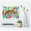 Picture of Vibrant Fusion Jaguar _GroupedProduct_Rectangle_Landscape_Canvas_
