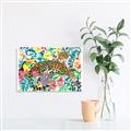 Picture of Vibrant Fusion Jaguar _GroupedProduct_Rectangle_Landscape_Canvas_