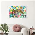 Picture of Vibrant Fusion Jaguar _GroupedProduct_Rectangle_Landscape_Canvas_