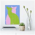 Picture of Optical Cat Duo _GroupedProduct_Rectangle_Portrait_Canvas_