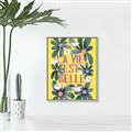 Picture of La Vie Est Belle Foliage _GroupedProduct_Rectangle_Portrait_Canvas_Framed_