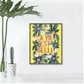 Picture of La Vie Est Belle Foliage _GroupedProduct_Rectangle_Portrait_Canvas_Framed_