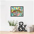 Picture of Vibrant Fusion Jaguar _GroupedProduct_Rectangle_Landscape_Canvas_Framed_