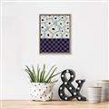 Picture of Blue Patterned Floral Perfection  _GroupedProduct_Rectangle_Portrait_Canvas_Framed_