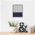 Picture of Blue Patterned Floral Perfection  _GroupedProduct_Rectangle_Portrait_Canvas_Framed_