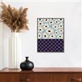 Picture of Blue Patterned Floral Perfection  _GroupedProduct_Rectangle_Portrait_Canvas_Framed_