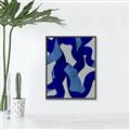 Picture of Constellation of Blue Strokes _GroupedProduct_Rectangle_Portrait_Canvas_Framed_