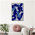 Picture of Constellation of Blue Strokes _GroupedProduct_Rectangle_Portrait_Canvas_Framed_