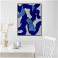 Picture of Constellation of Blue Strokes _GroupedProduct_Rectangle_Portrait_Canvas_Framed_