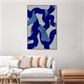 Picture of Constellation of Blue Strokes _GroupedProduct_Rectangle_Portrait_Canvas_Framed_
