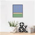 Picture of Psychedelic Checkered Aura _GroupedProduct_Rectangle_Portrait_Canvas_Framed_