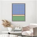 Picture of Psychedelic Checkered Aura _GroupedProduct_Rectangle_Portrait_Canvas_Framed_
