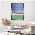 Picture of Psychedelic Checkered Aura _GroupedProduct_Rectangle_Portrait_Canvas_Framed_