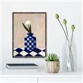 Picture of Kaleidoscopic Vase _GroupedProduct_Rectangle_Portrait_Canvas_Framed_