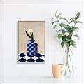 Picture of Kaleidoscopic Vase _GroupedProduct_Rectangle_Portrait_Canvas_Framed_