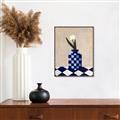 Picture of Kaleidoscopic Vase _GroupedProduct_Rectangle_Portrait_Canvas_Framed_