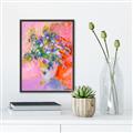 Picture of Petals in Pink Bloom  _GroupedProduct_Rectangle_Portrait_Canvas_Framed_