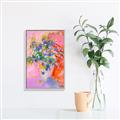 Picture of Petals in Pink Bloom  _GroupedProduct_Rectangle_Portrait_Canvas_Framed_
