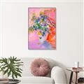 Picture of Petals in Pink Bloom  _GroupedProduct_Rectangle_Portrait_Canvas_Framed_