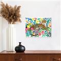 Picture of Vibrant Fusion Jaguar _GroupedProduct_Rectangle_Landscape_Unframed_Print_Only_