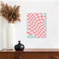 Picture of Pink Checkered Symphony _GroupedProduct_Rectangle_Portrait_Unframed_Print_Only_