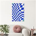 Picture of Blue Checkered Symphony _GroupedProduct_Rectangle_Portrait_Unframed_Print_Only_