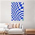 Picture of Blue Checkered Symphony _GroupedProduct_Rectangle_Portrait_Unframed_Print_Only_