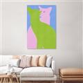 Picture of Optical Cat Duo _GroupedProduct_Rectangle_Portrait_Unframed_Print_Only_