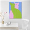 Picture of Optical Cat Duo _GroupedProduct_Rectangle_Portrait_Unframed_Print_Only_